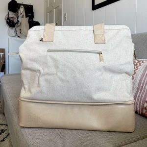 Convertible Mini Weekender in Beige